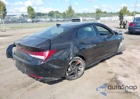 2023 Hyundai Elantra N Line z USA, uszkodzony, nr VIN KMHLR4AF3PU516106